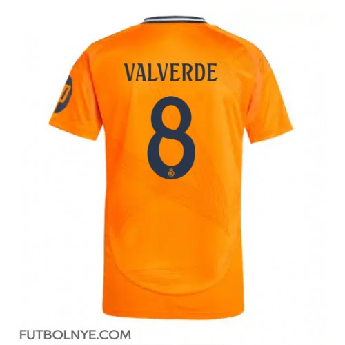 Camiseta Real Madrid Federico Valverde #8 Visitante Equipación 2024-25 manga corta